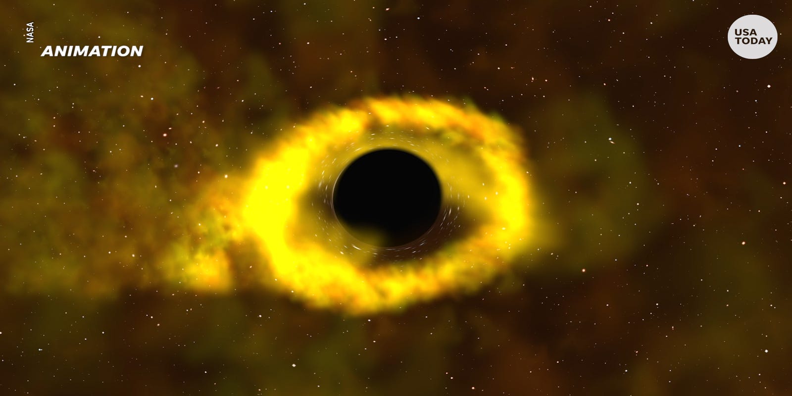 Star-shredding black hole caught on NASA camera