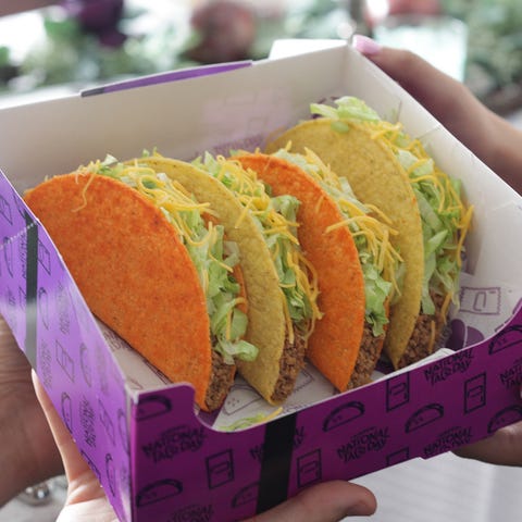 Taco Bell's National Taco Day Gift Set with four t