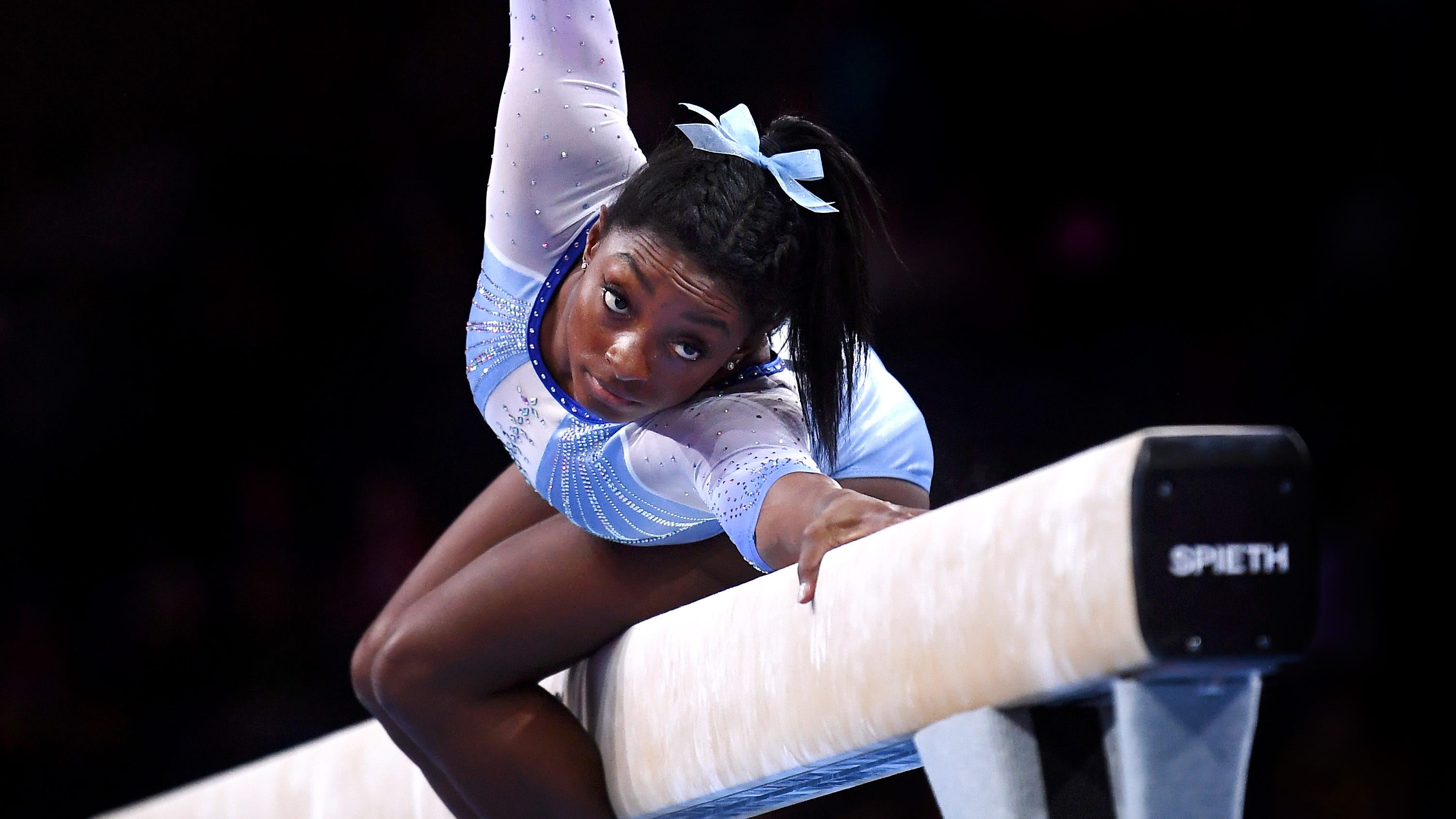 Simone Biles, at gymnastics championships, makes new skills look easy