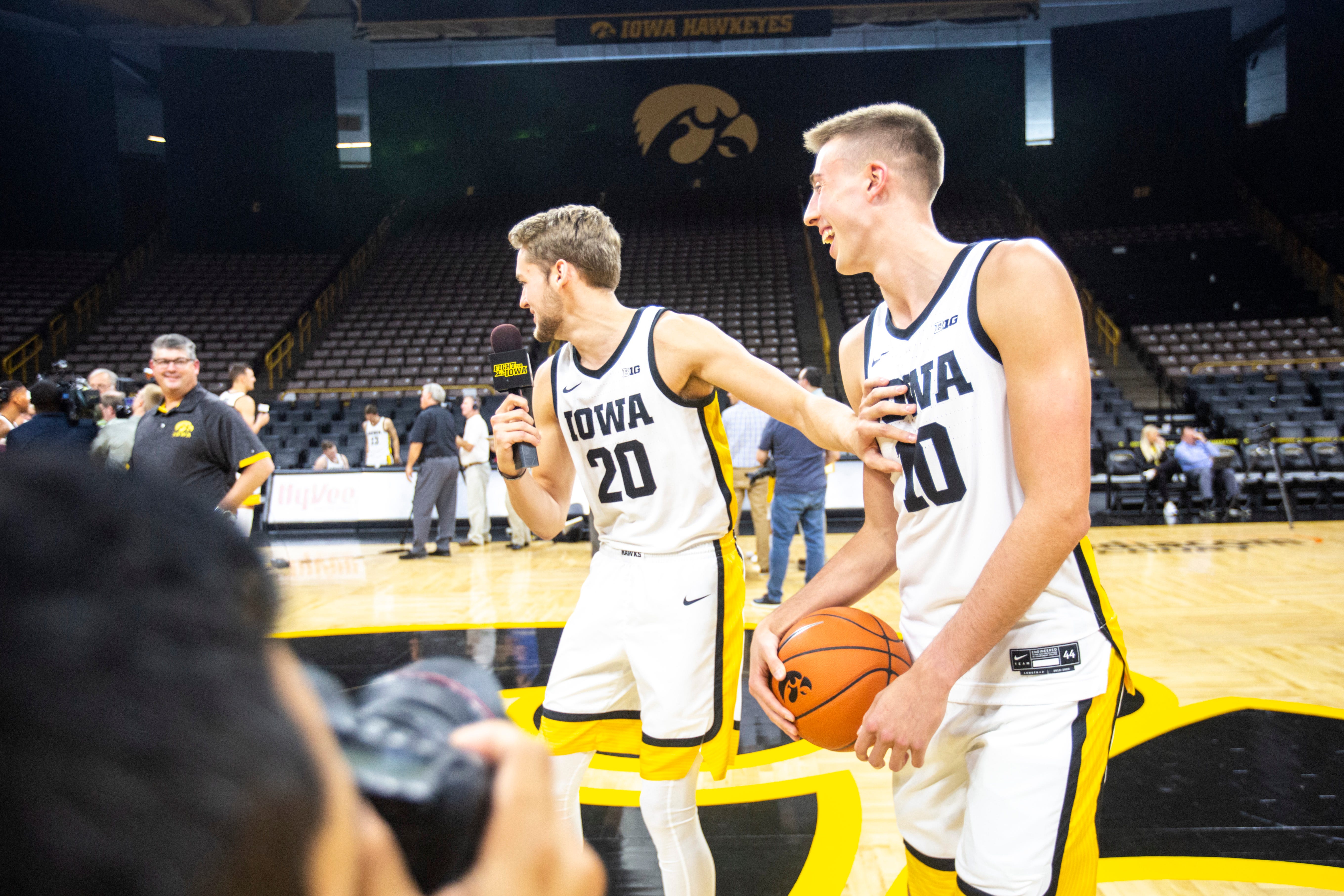 Photos: Iowa Hawkeyes Men's Basketball Media Day Behind The Scenes