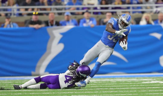 Detroit Lions' Kerryon Johnson injury update: Status unclear