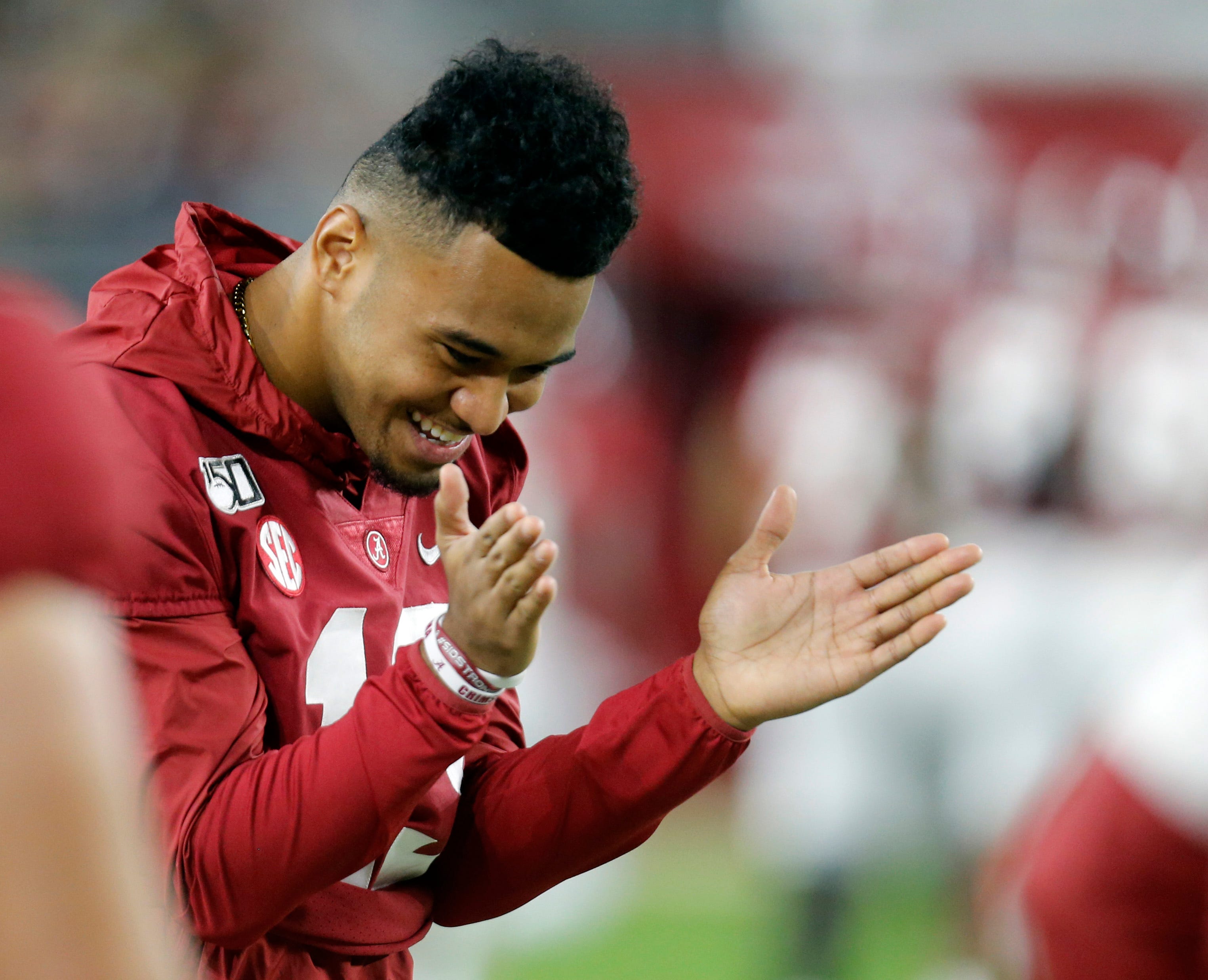 Alabama QB Tua Tagovailoa embracing reunion with Steve Sarkisian