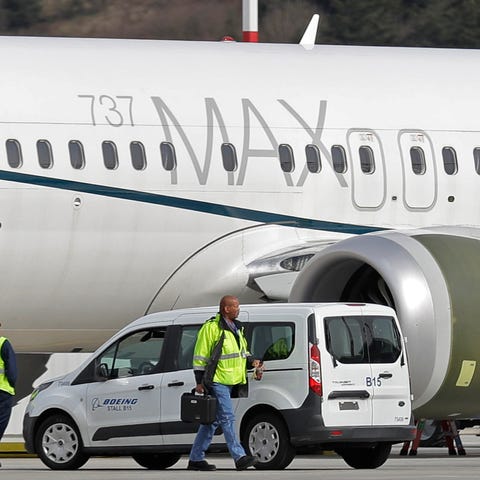 A Boeing 737 Max in Seattle.