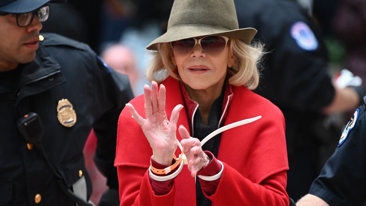 Jane Fonda says being “white and famous” helped her get arrested and in prison
