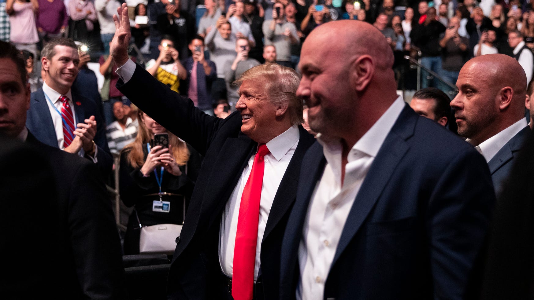 UFC 244: President Donald Trump met with protests mixed reaction