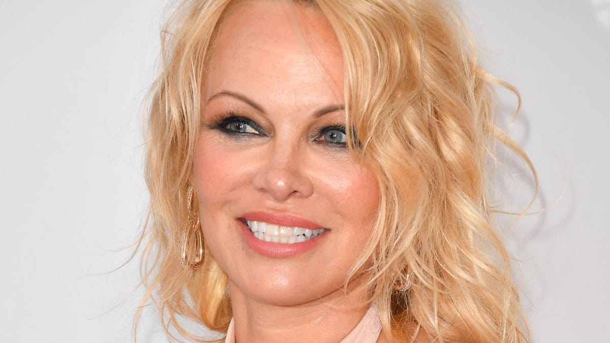 Pamela Anderson attends the amfAR Cannes Gala 2019 on May 23, 2019 in Cap d'Antibes, France.