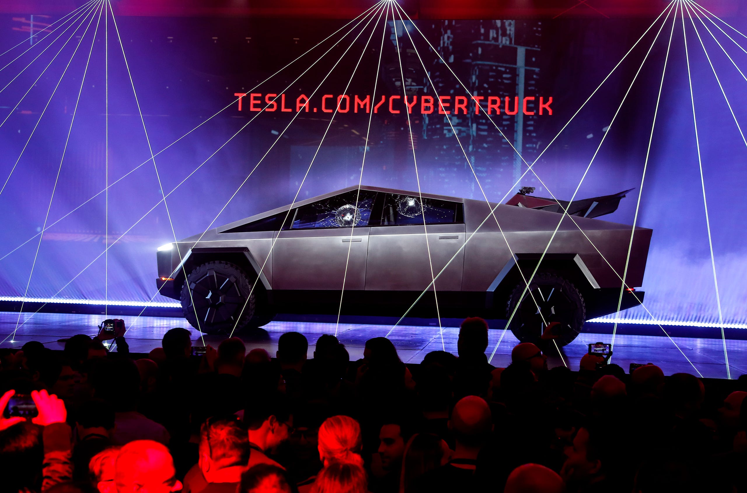 Elon Musk Unveils The Tesla Cybertruck