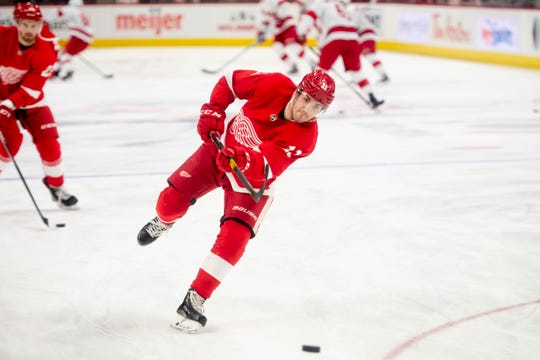 Right wing Filip Zadina had seven goals and six assists (13 points) in 19 games with Grand Rapids.