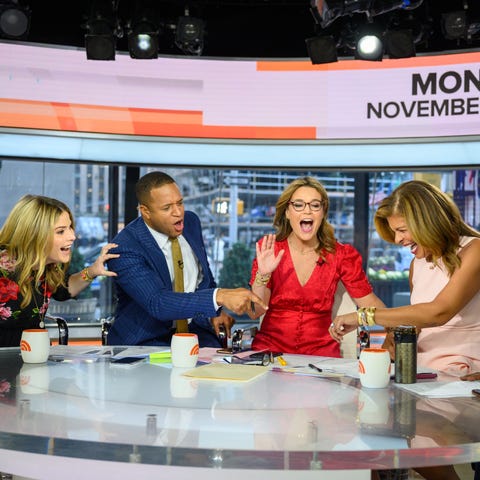 Hoda Kotb surprised her "Today" co-anchors when sh