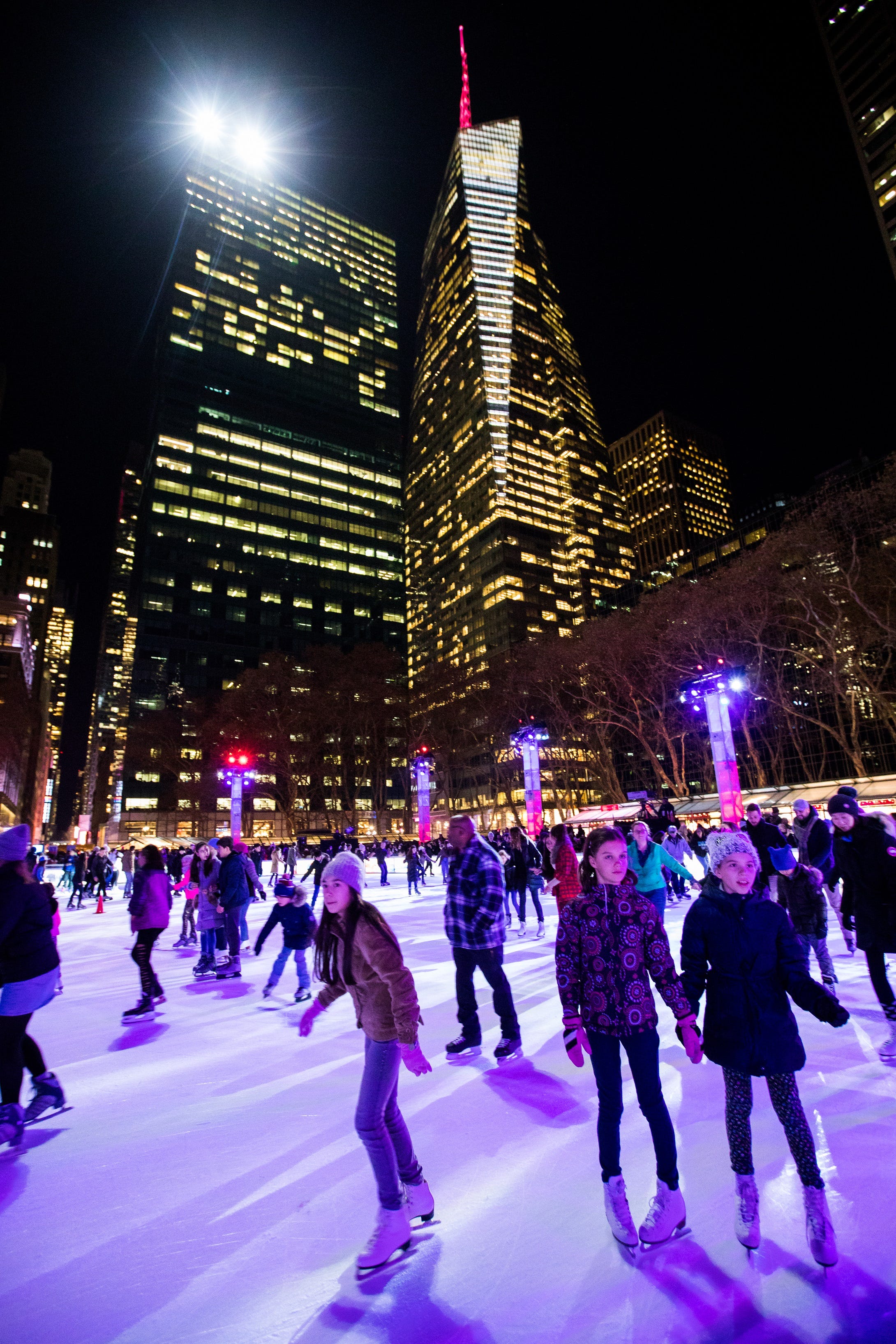 free ice skating in bryant park