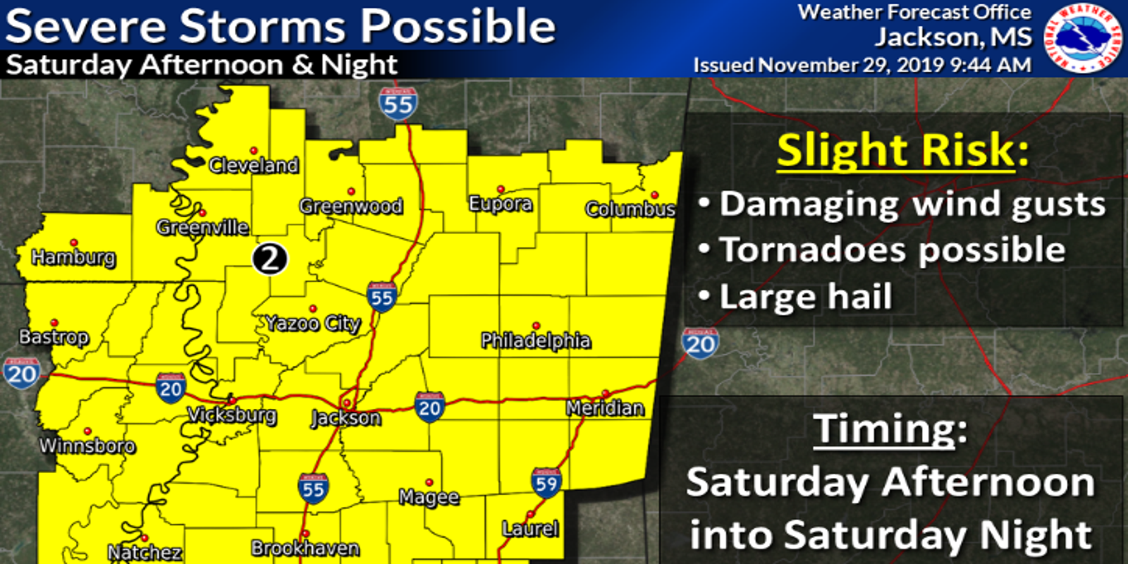 Mississippi Weather Severe Storms Possible This Weekend