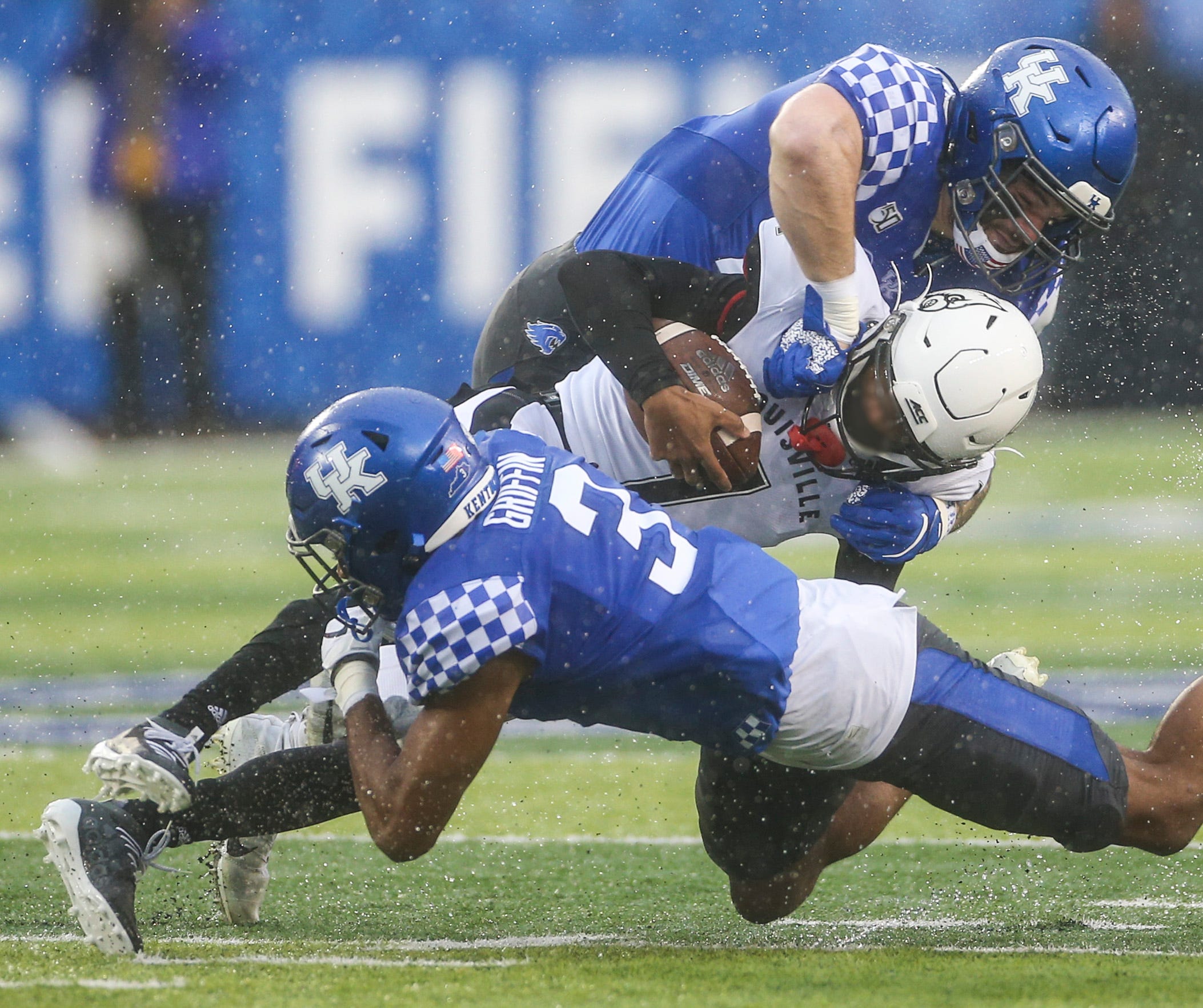 East Carolina Pirates defensive end Chance Purvis wears the News Photo -  Getty Images