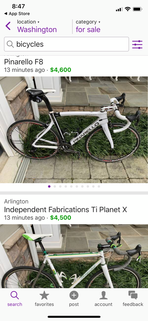 pinarello dogma craigslist