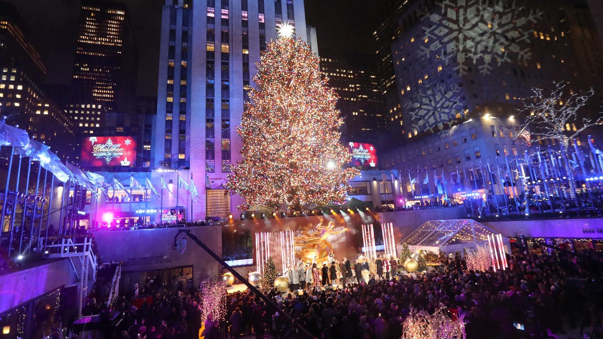 The Christmas Tree at Rockefeller Center during the Rockefeller Center Christmas Tree Lighting Ceremony in Manhattan on Dec. 4, 2019. 