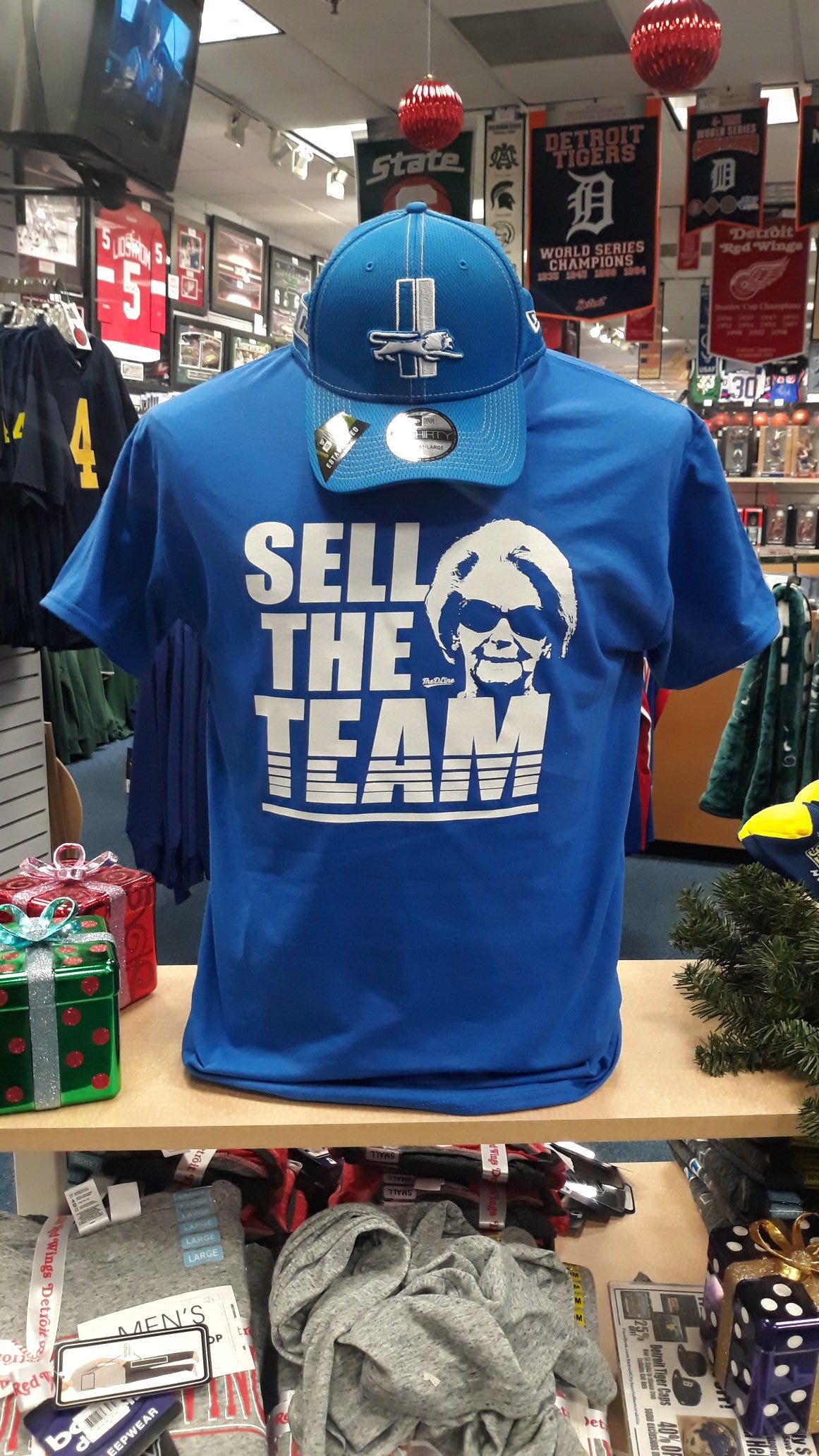 Detroit Lions shirts with Martha Ford 