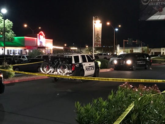 The scene of a shooting in Mesa involving a police officer on Dec. 6, 2019.