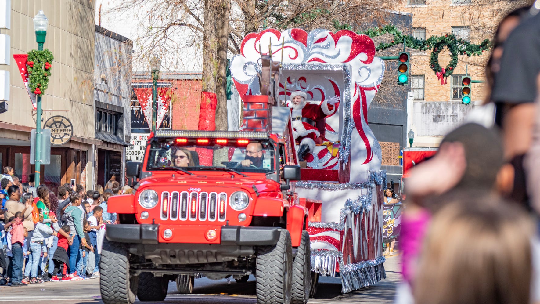 Sonic Christmas parade Lafayette 2021