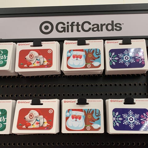 Target has a selection of holiday gift cards.