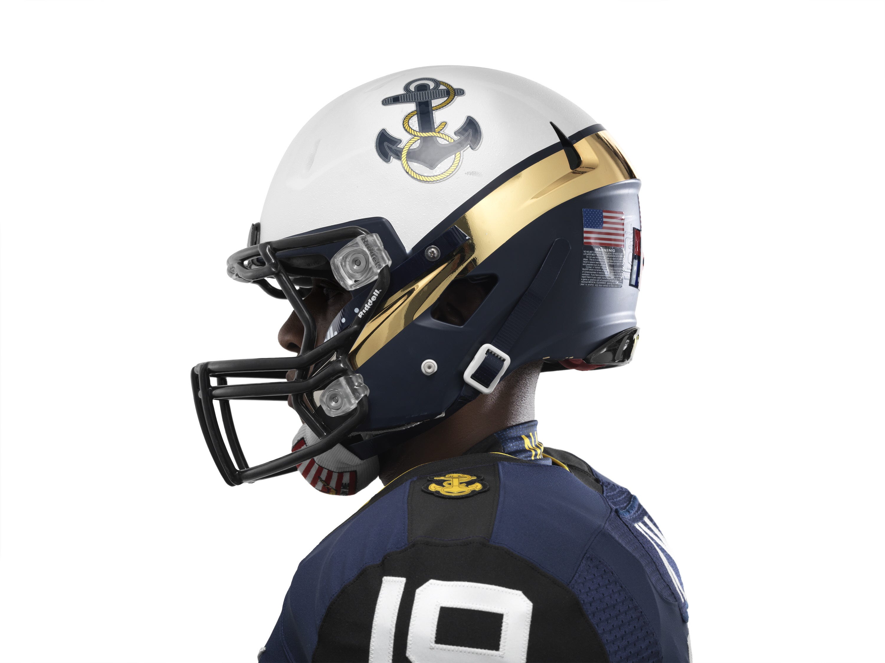 army navy football helmets