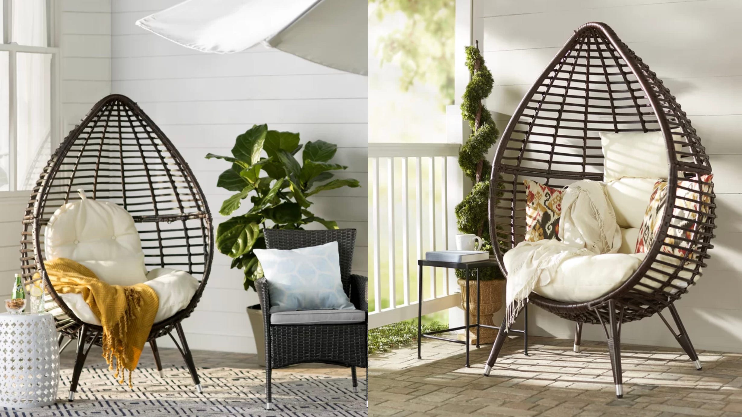 wayfair indoor wicker chairs