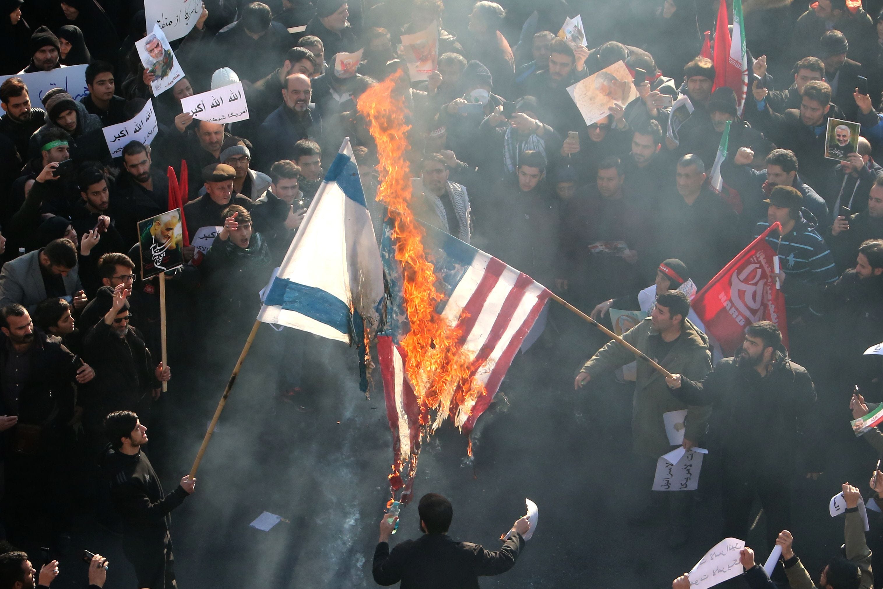 Angry Protests Erupt After Us Airstrike Kills Qasem Soleimani