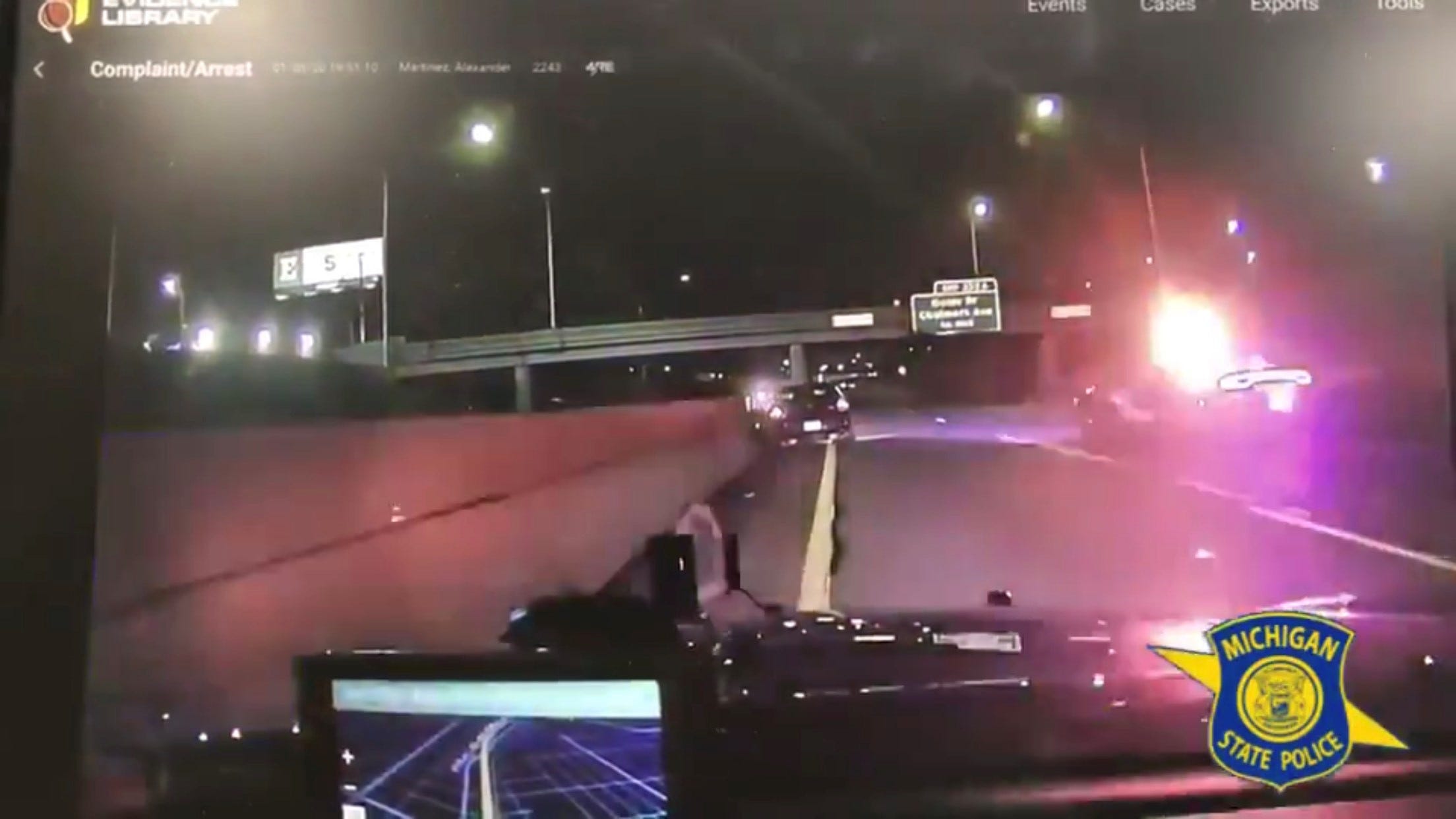 Michigan State Police Car Chase Video Shows Dangerous Chase And Crash   D7e7d6c6 1df9 492b 89b0 6b586b80d39d MSP Chase Screen 