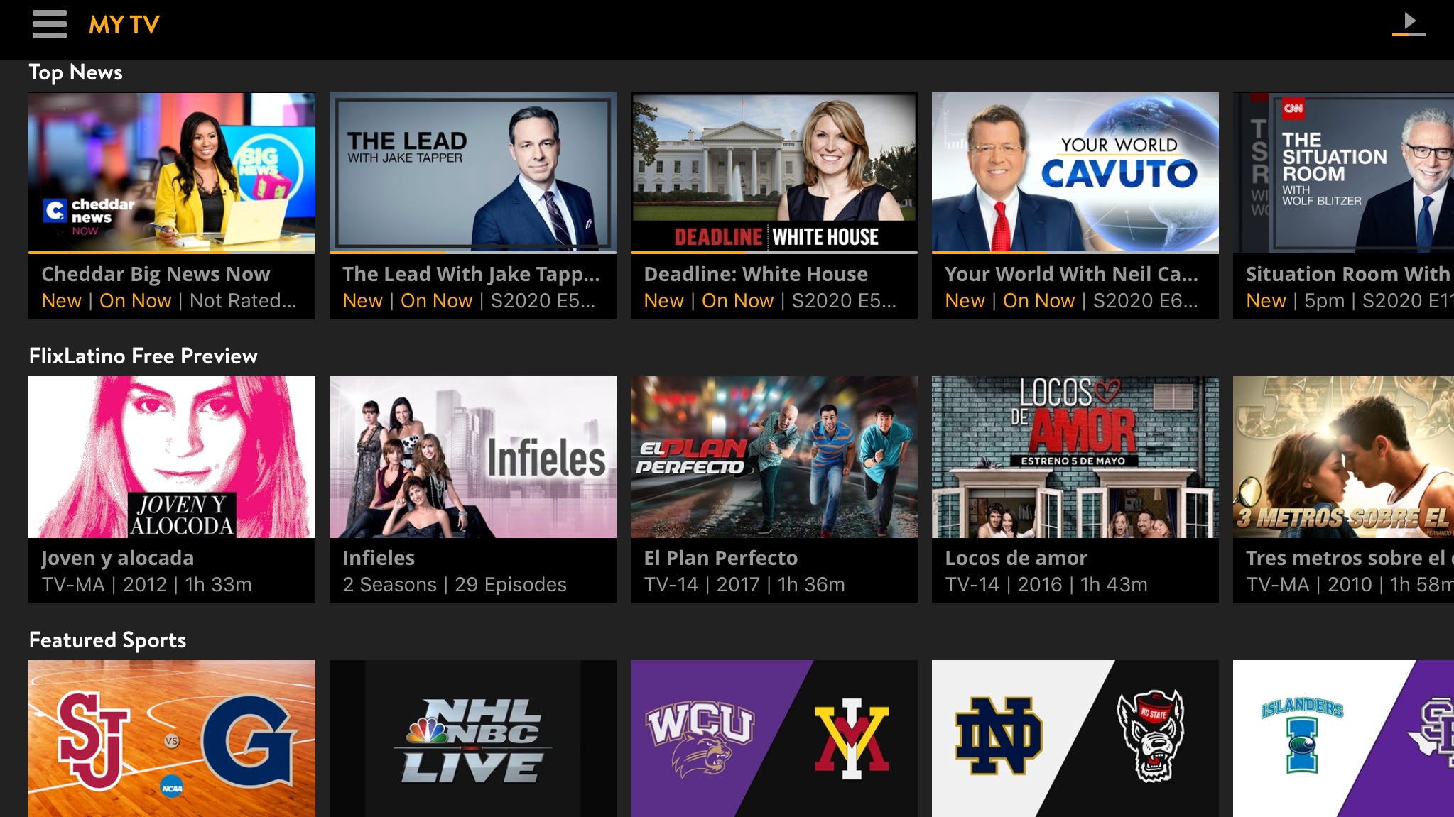 how to get sling tv on apple tv a1469