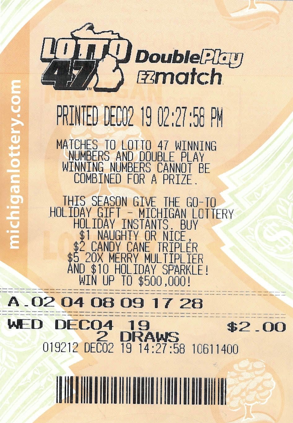classic lotto 47 jackpot