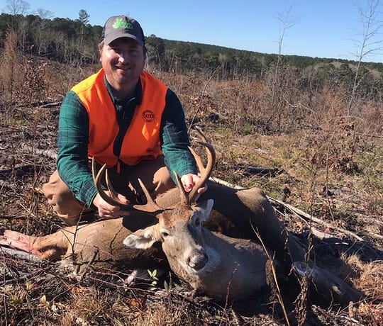 Tyler Hardy of Philadelphia, Mississippi, said he was leaving the woods after a deer hunt on Wednesday, Jan. 15, 2020, when he was bitten on the head by a copperhead snake that was in a tree.