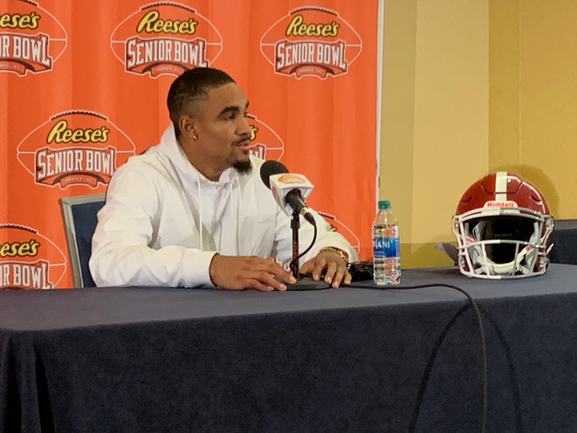 jalen hurts alabama oklahoma helmet