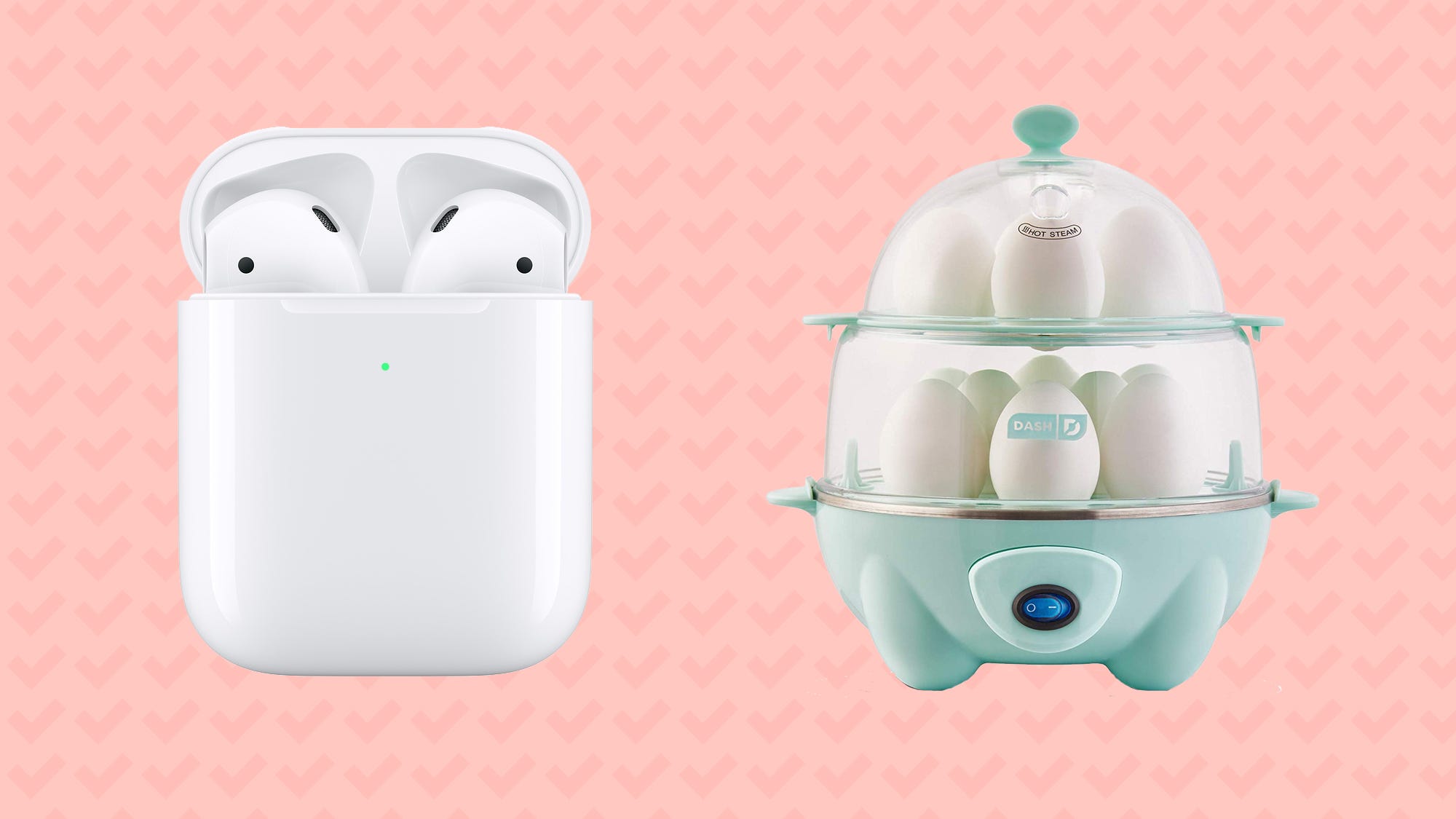 Apple Airpods, Eero, egg cookers 