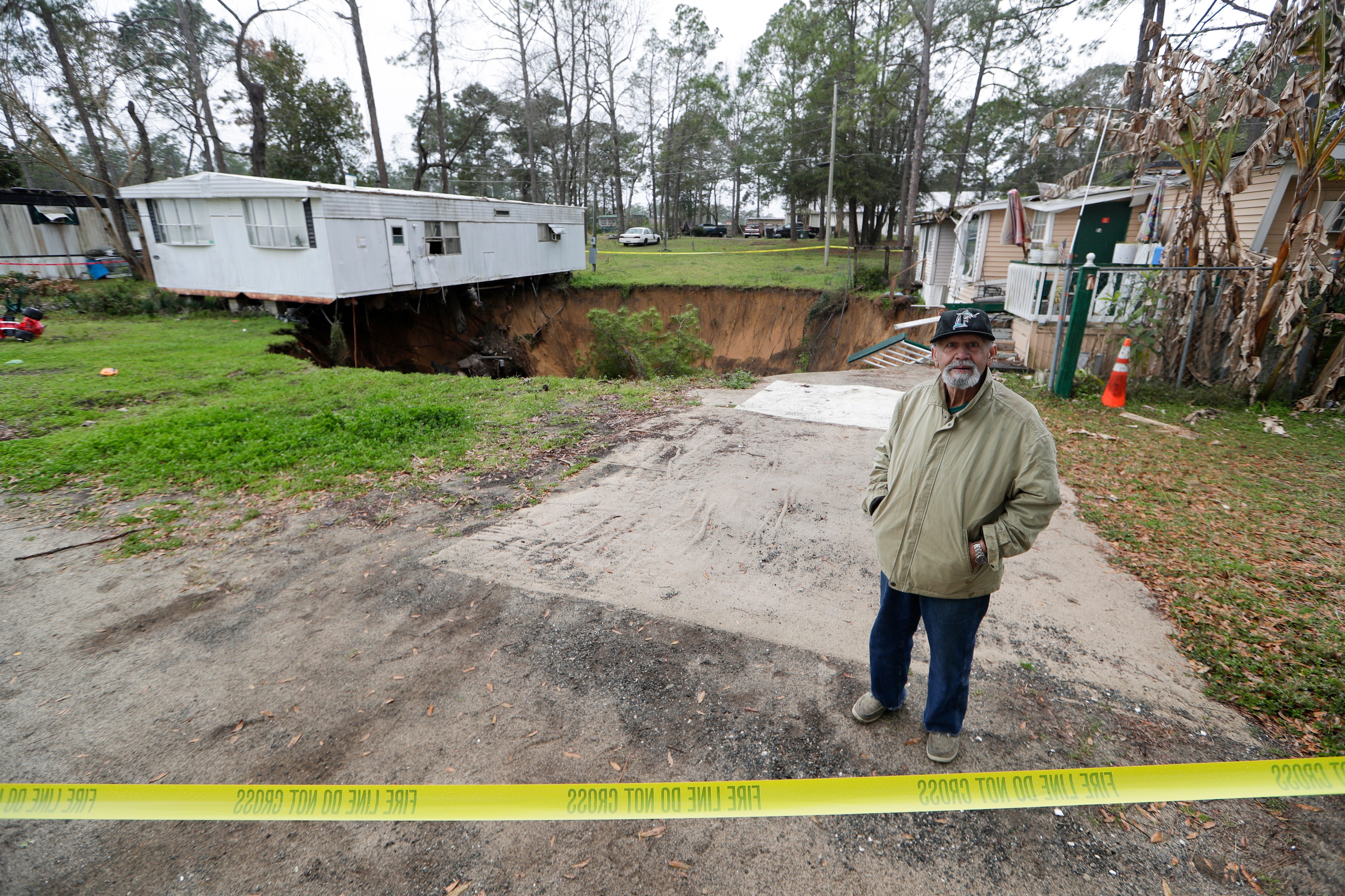 sinkholes under house