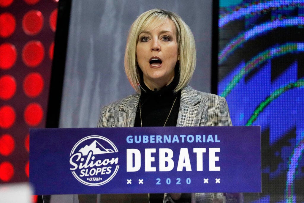 Candidates for Utah governor differ on Trump at first debate Utah