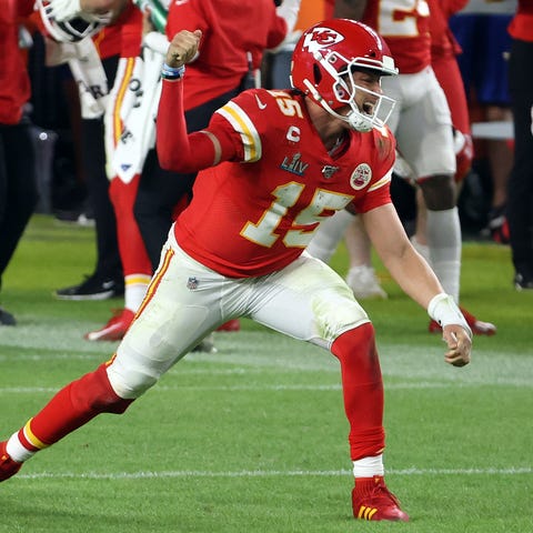 Kansas City Chiefs quarterback Patrick Mahomes (15