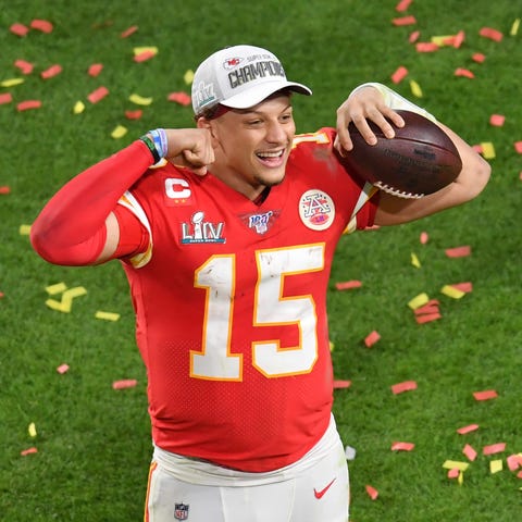 Kansas City Chiefs quarterback Patrick Mahomes (15