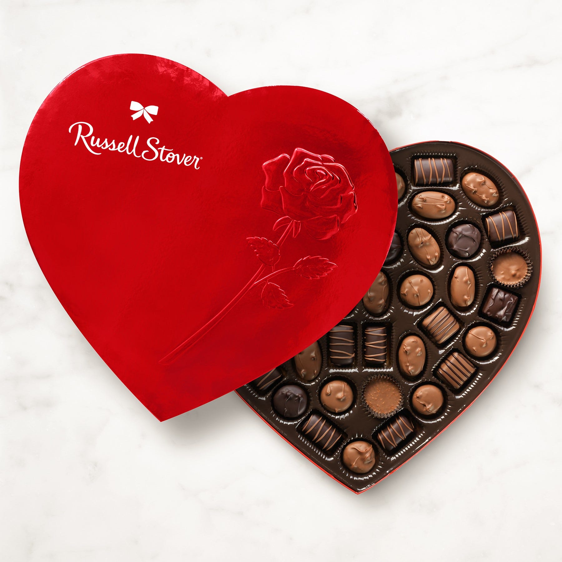 heart shaped chocolate box