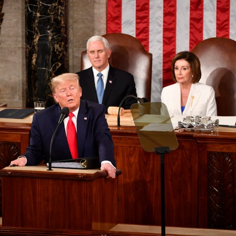  President Donald J. Trump delivers the State of t