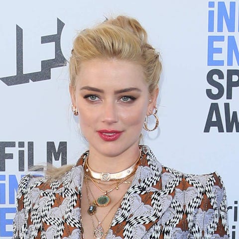 Amber Heard arrives for the Film Independent Spiri