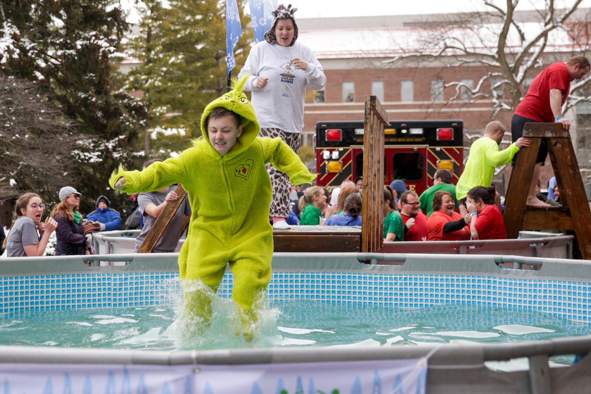 Polar Plunge draws hundreds at Purdue to support Special Olympics Indiana