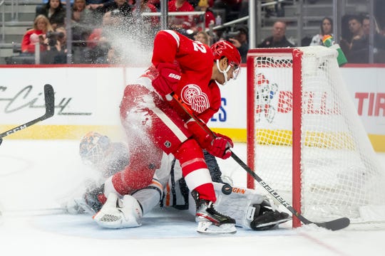 Red Wings forward Andreas Athanasiou could be Detroit's most valuable trade commodity.