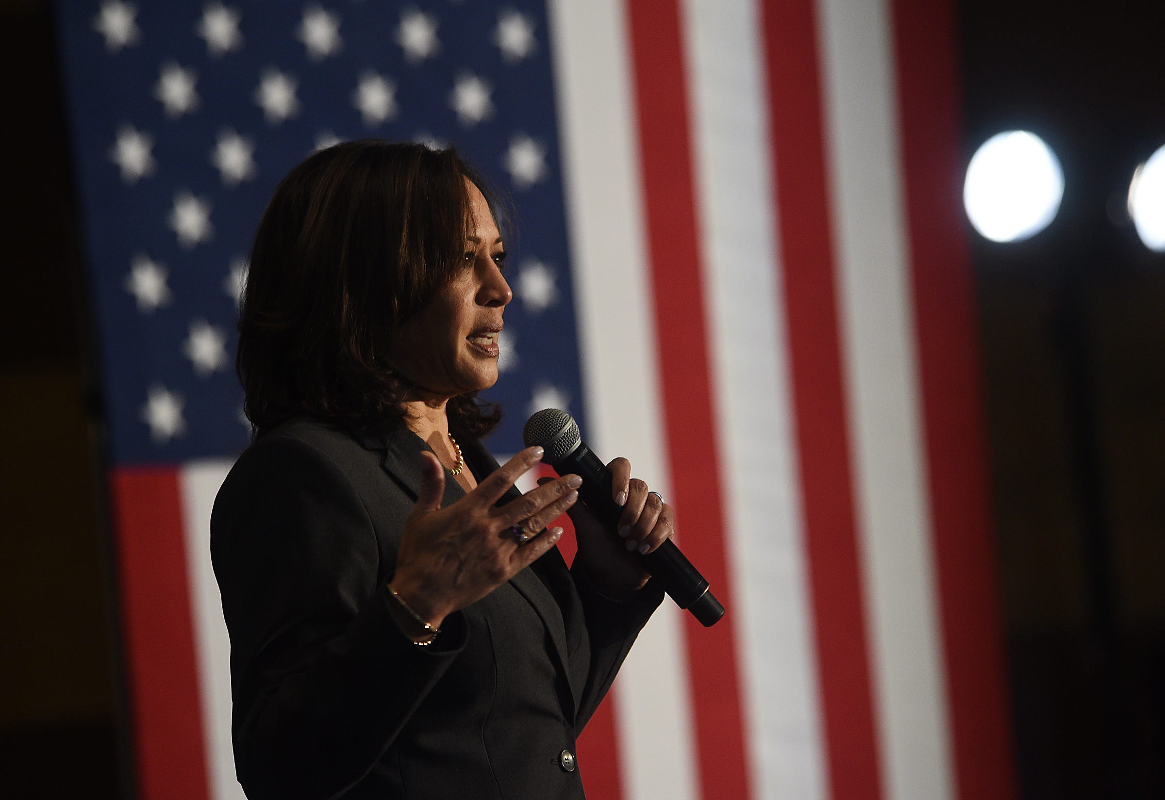 Kamala Harris Blasts Trump In Las Vegas Campaign Stop, Courts Latinos