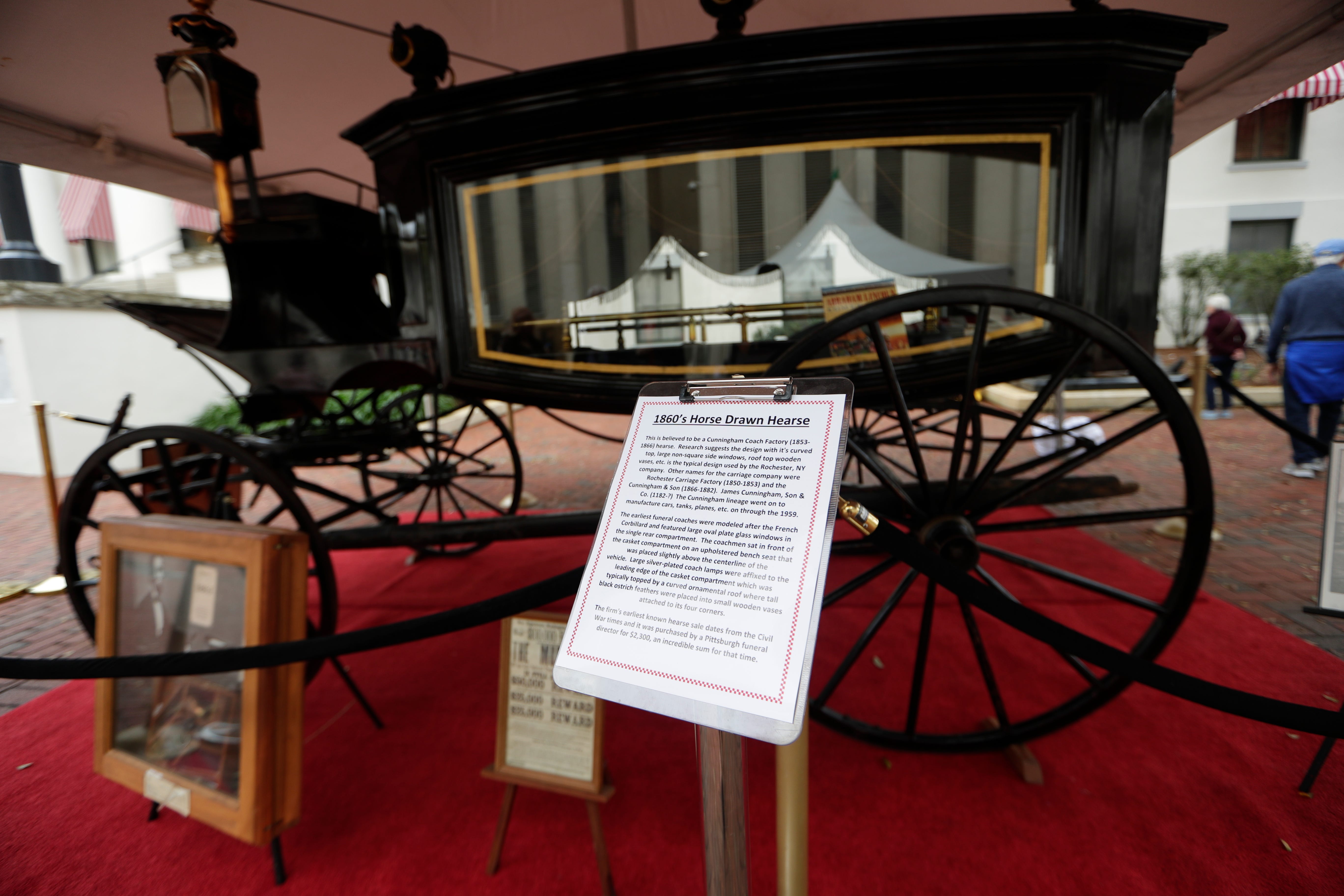 Hearse That Carried Abraham Lincoln Displayed At The Capitol