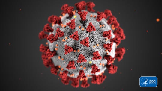 Centers for Disease Control and Prevention illustration of coronavirus.