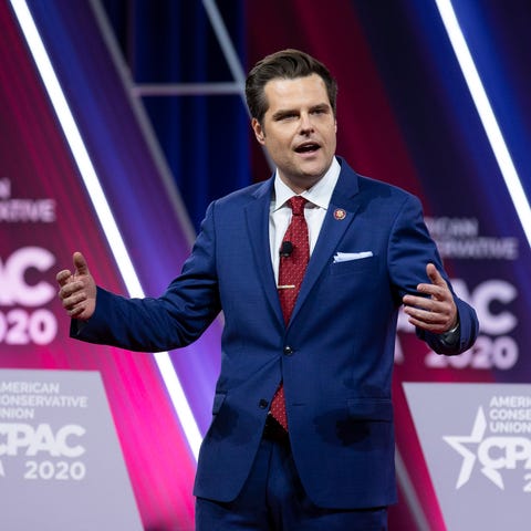 Rep. Matt Gaetz, R-Fla., speaks during Conservativ