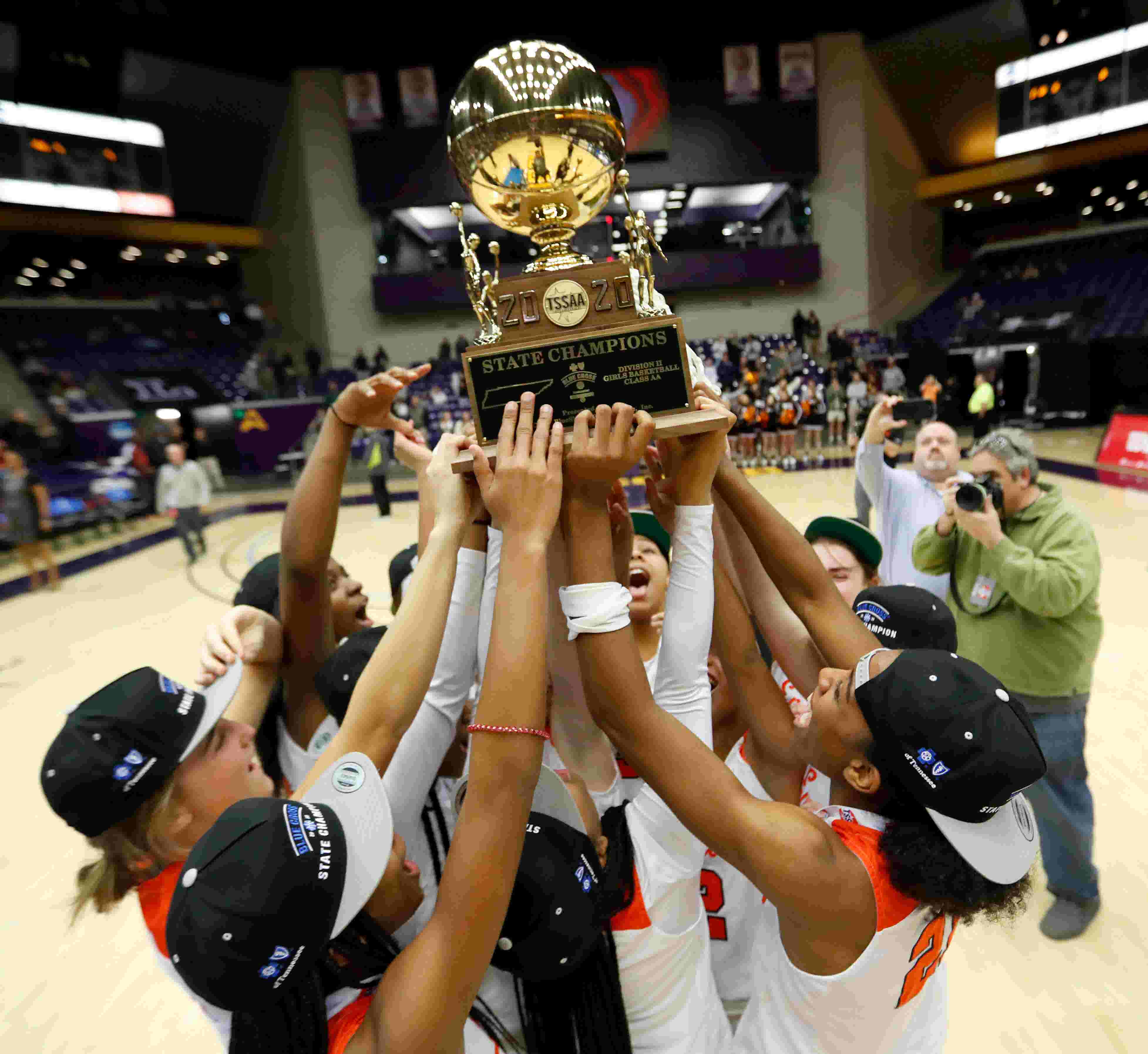 Watch all four TSSAA Division II basketball state champions celebrate