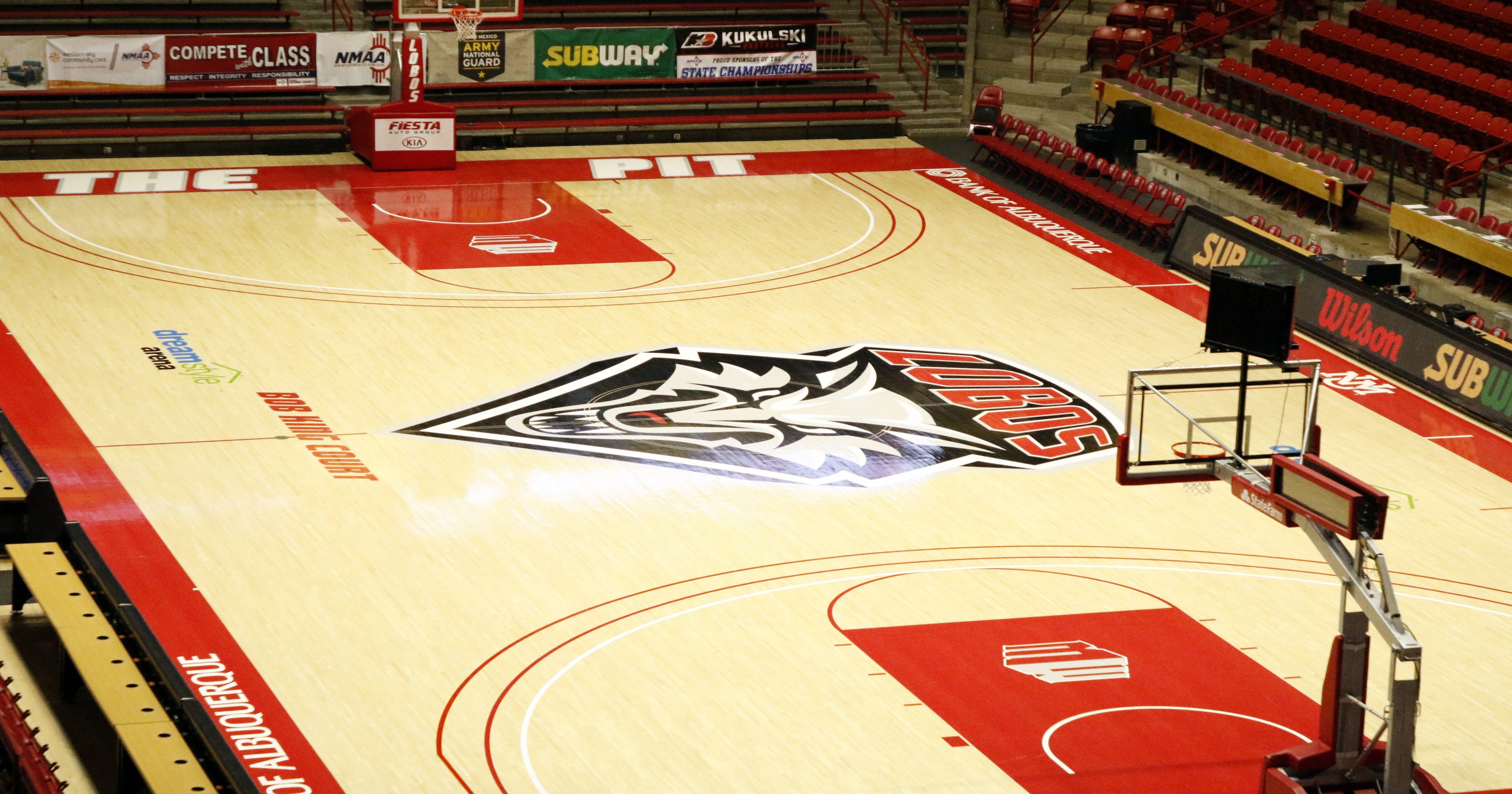 Calm before the storm of the New Mexico state basketball tournament