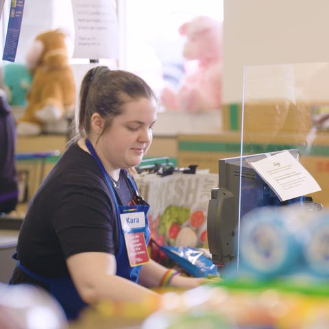 Kroger said it will install plexiglass partitions 