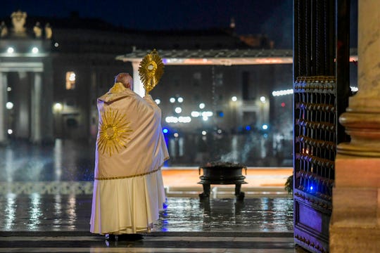 Coronavirus: Pope Francis prays to empty Vatican, St. Peter's Square