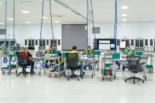 GM engineers assemble test-samples of Level 1 face masks inside the cleanroom at the Warren Transmission Plant. Production of masks for delivery will begin soon, with an the first 20,000 masks expected to be shipped on April 8.