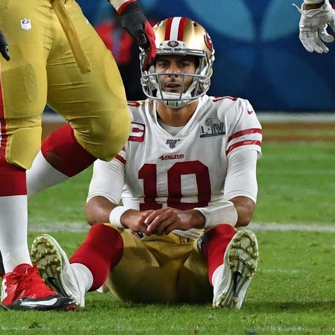 San Francisco 49ers quarterback Jimmy Garoppolo (1